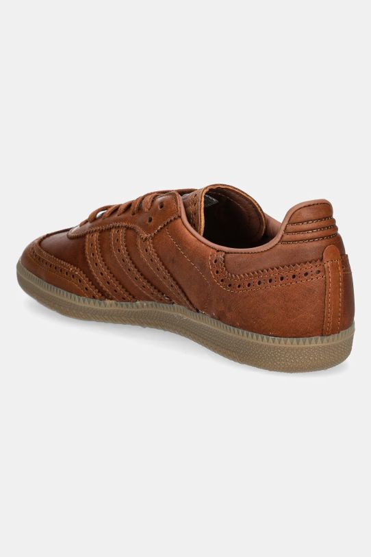 Shoes adidas Originals leather sneakers Samba OG JI3232 brown