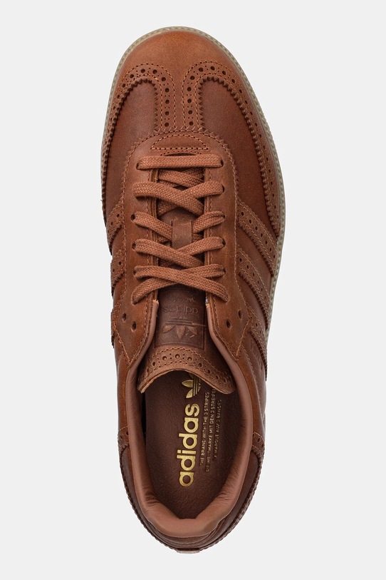 Шкіряні кросівки adidas Originals Samba OG коричневий JI3232