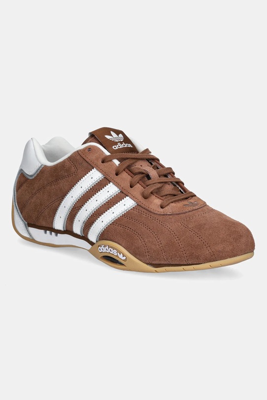 Tenisky adidas Originals Adiracer LO imitace kůže hnědá JP7010
