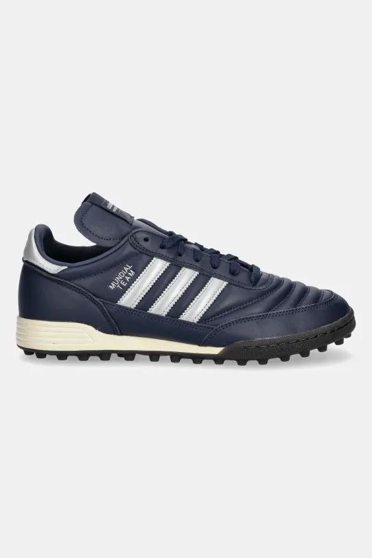 Δερμάτινα αθλητικά παπούτσια adidas Originals Mundial Team Rs JS0767 σκούρο μπλε SS25