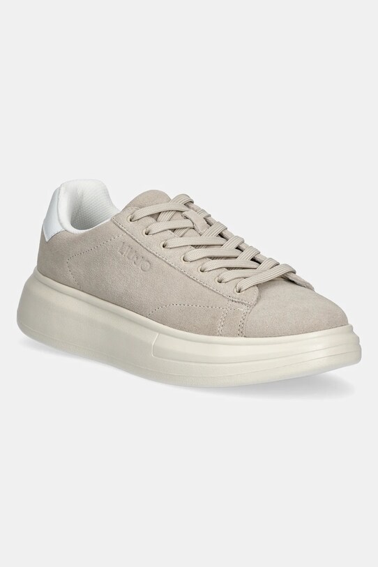 Liu Jo sneakers din piele BIG 01 piele întoarsă bej 7B5005PX002S1882