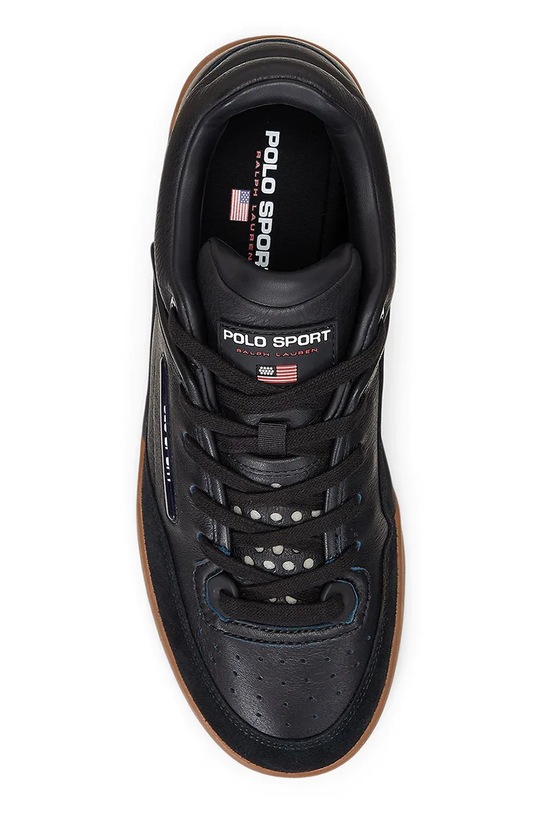 Δερμάτινα αθλητικά παπούτσια Polo Ralph Lauren Ps 150 μαύρο 809961160002.001