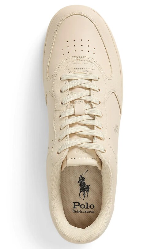 Шкіряні кросівки Polo Ralph Lauren Masters Crt бежевий 809971279001.101