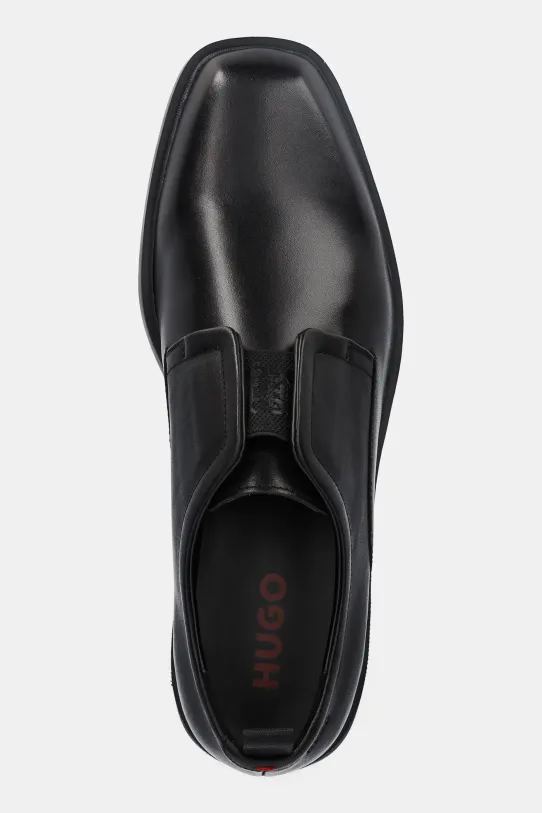 HUGO półbuty skórzane Iker czarny 50541800.001