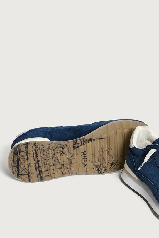 Hoff sneakers din piele intoarsă RIGA bleumarin 12502622