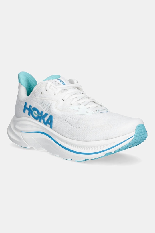 Hoka sneakers Clifton 10 sintetic alb 1162030