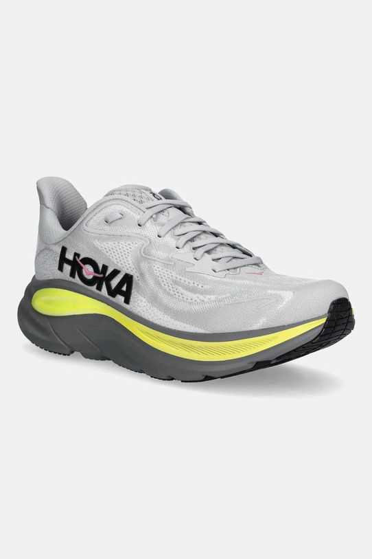 Hoka buty do biegania Clifton 10 syntetyczny szary 1162030