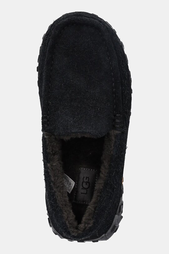UGG mocasini din piele intoarsa Ascot Wrap Tech negru 1167670.BLK