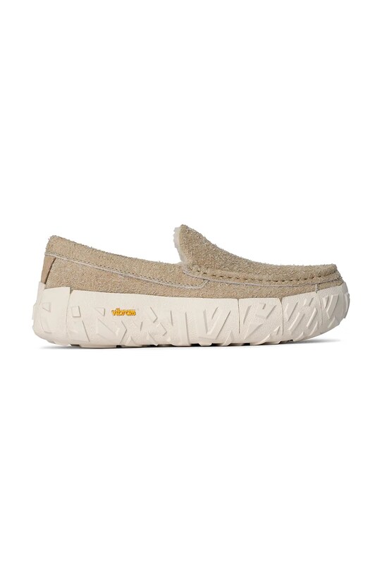 UGG mocasini din piele intoarsa Ascot Wrap Tech piele întoarsă bej 1167670.MDSD