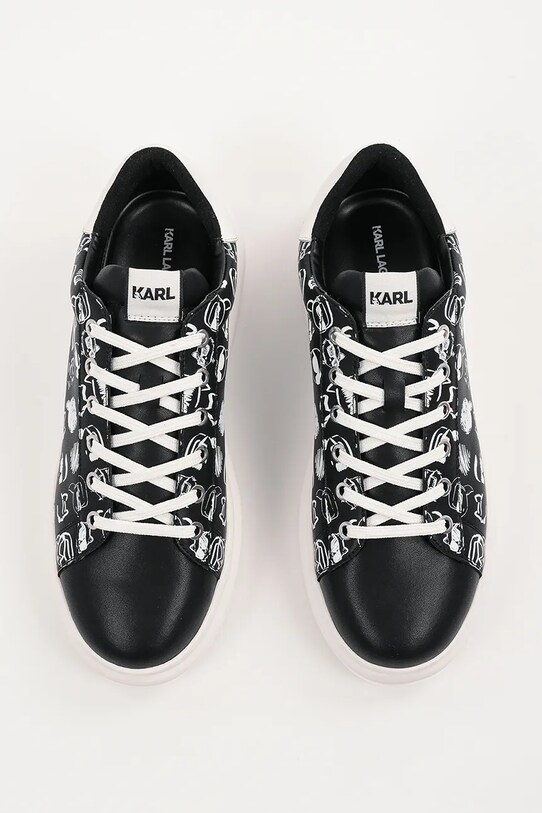 Кожаные кроссовки Karl Lagerfeld KAPRI MENS чёрный KL52512T.001