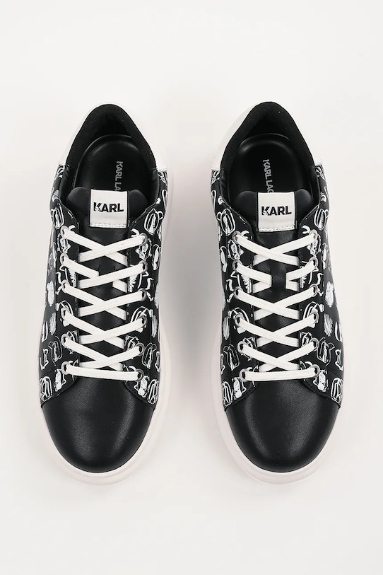 Karl Lagerfeld sneakers din piele KAPRI MENS negru KL52512T.001