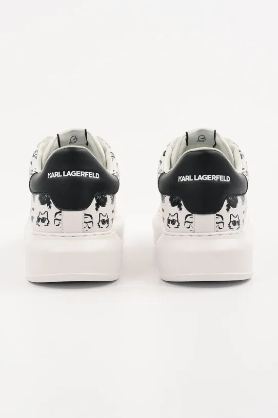 Încălțăminte Karl Lagerfeld sneakers din piele KAPRI MENS KL52512T.010 alb