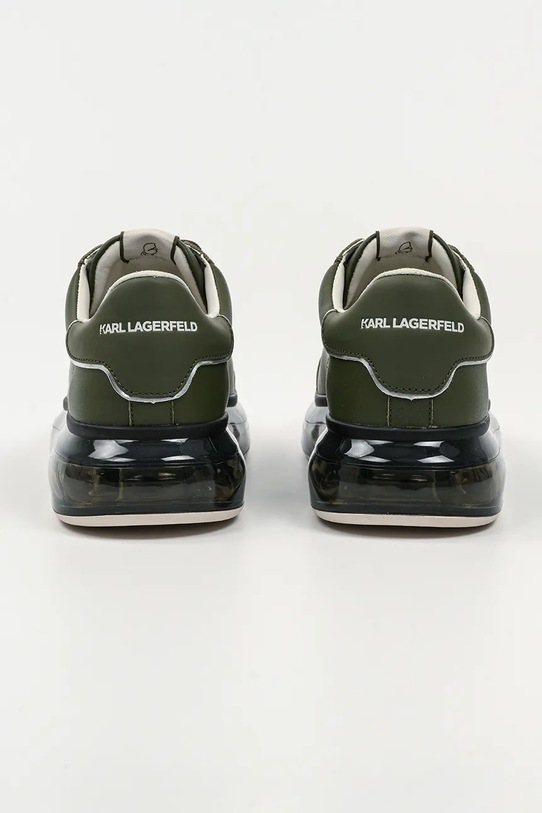 Obuwie Karl Lagerfeld sneakersy skórzane KAPRI KL52627.2KK zielony