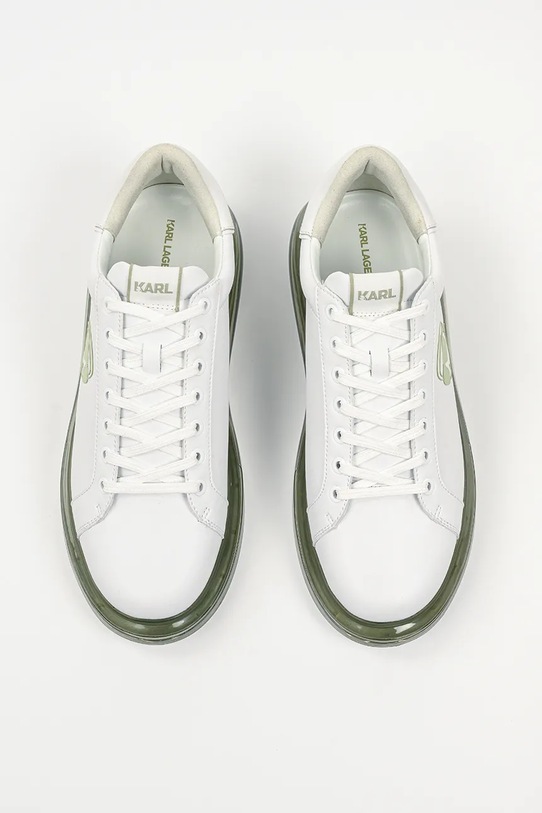 Karl Lagerfeld sneakers din piele KAPRI KUSHION alb KL52630N.01K