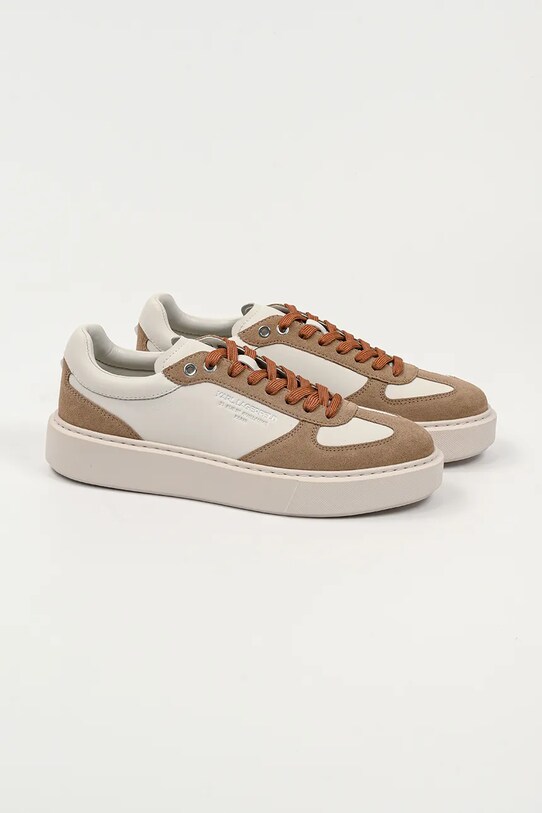 Karl Lagerfeld bőr sportcipő MAXI KUP RSG KL52235.3T8 bézs SS25