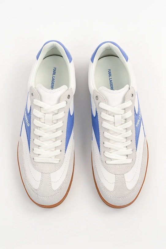 Usnjene superge Karl Lagerfeld KANDIDATE bela KL53855.31B