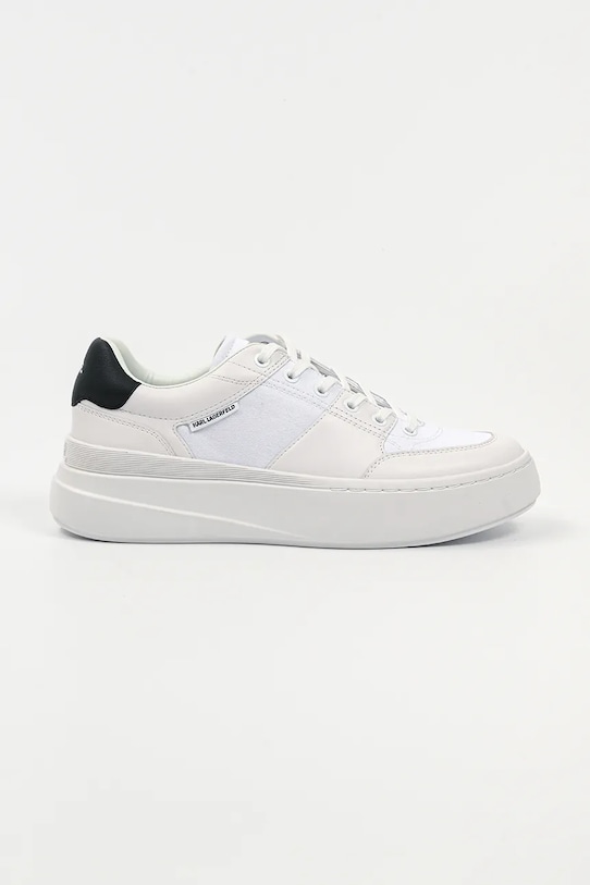 Karl Lagerfeld sneakers KRONOS piele întoarsă alb KL54025.011