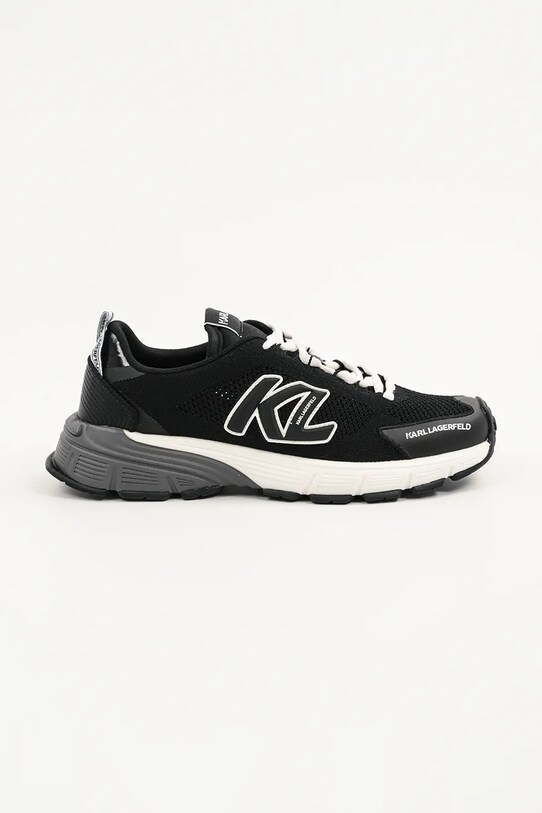 Karl Lagerfeld sportcipő ORION nappa bőr fekete KL55521.K00