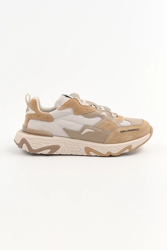Superge Karl Lagerfeld BLAZE Zrnato usnje bež KL52424.4TN