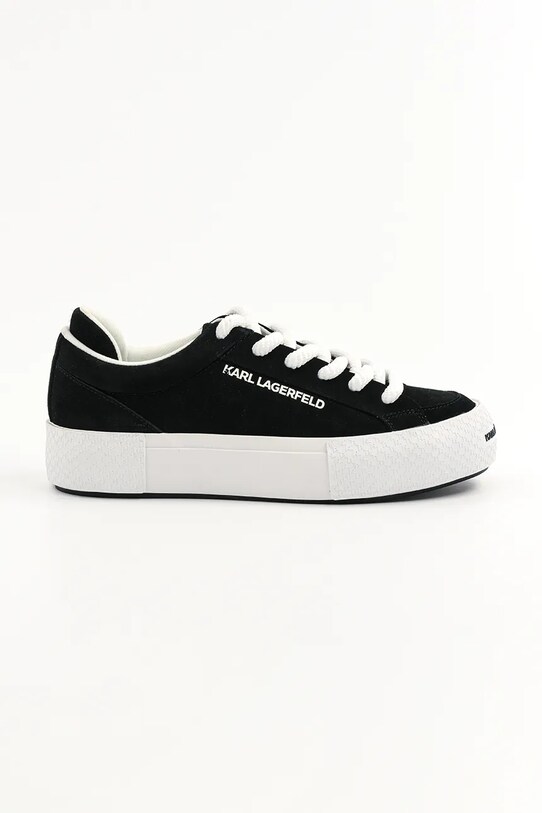 Tenisky Karl Lagerfeld SKATE LO LACE textilný čierna KL50722.500