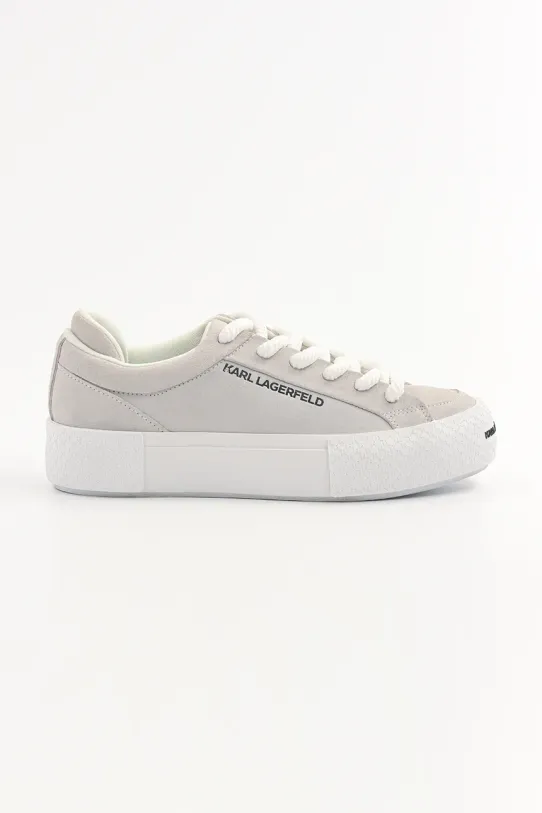 Замшеві кеди Karl Lagerfeld SKATE LO LACE замша сірий KL50722.5LL