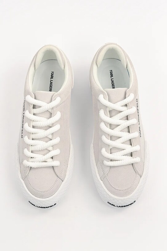 Замшеві кеди Karl Lagerfeld SKATE LO LACE сірий KL50722.5LL