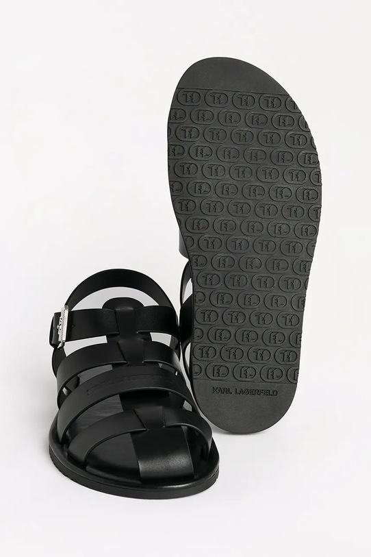 Кожаные сандалии Karl Lagerfeld KASTOR III KL70223.000 чёрный