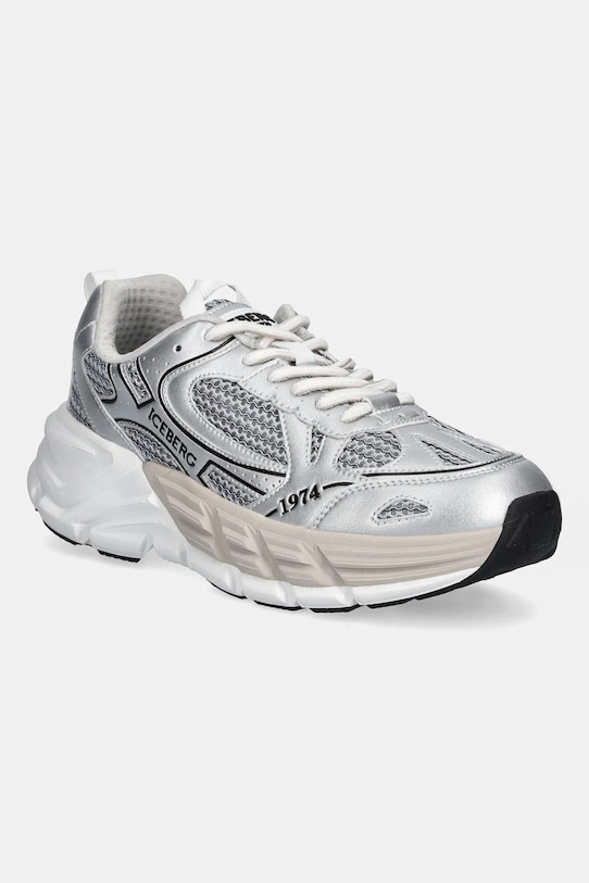 Αθλητικά Iceberg ICB-ONE υφασμάτινο ασημί IU17060O