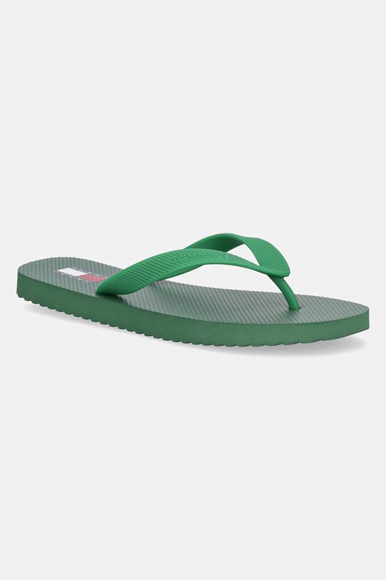 Tommy Jeans japonki BEACH SANDAL zielony EM0EM01560