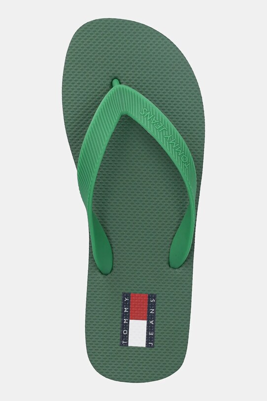 Tommy Jeans japonki BEACH SANDAL zielony EM0EM01560