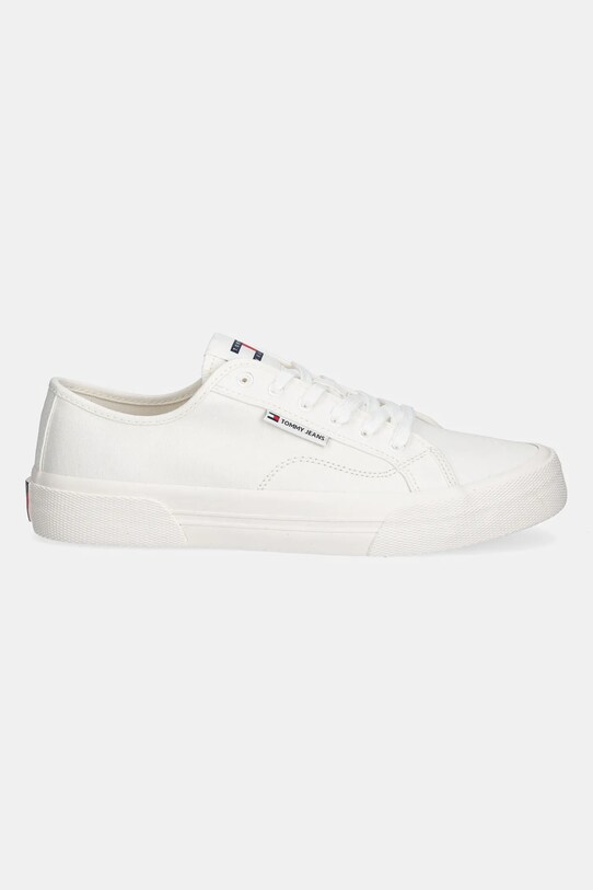Πάνινα παπούτσια Tommy Jeans LACE UP CANVAS COLOR EM0EM01543 λευκό SS25