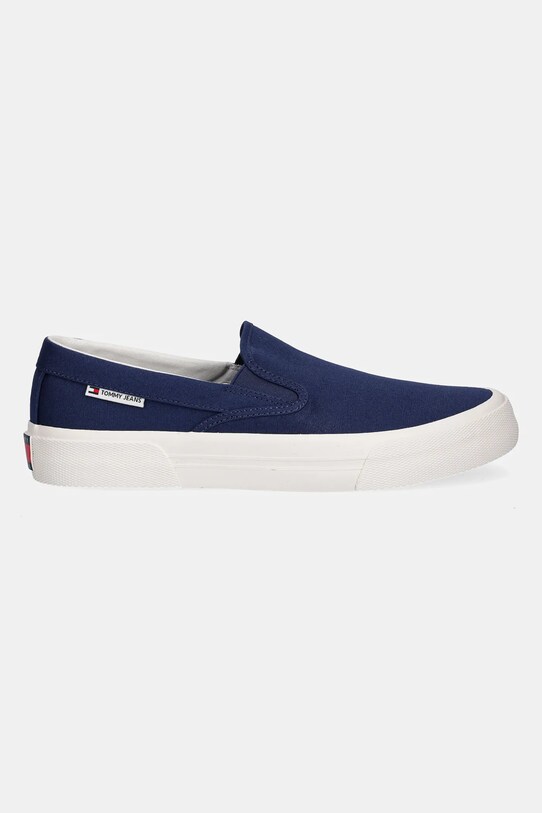 Tommy Jeans teniși SLIP ON CANVAS COLOR EM0EM01544 bleumarin SS25