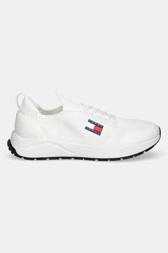 Tenisky Tommy Jeans RUNNER KNTITTED EM0EM01555 biela SS25