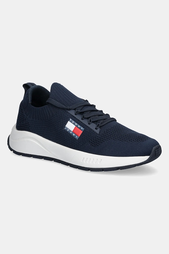 Кросівки Tommy Jeans RUNNER KNTITTED Planet friendly темно-синій EM0EM01555