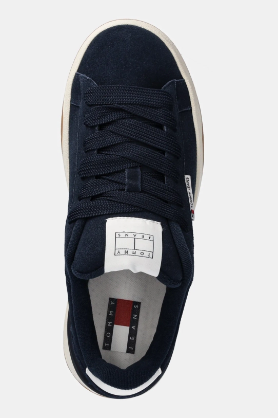 Semišové tenisky Tommy Jeans SKATER SNEAKER tmavomodrá EM0EM01607