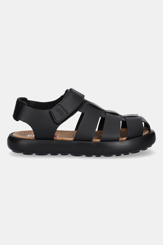 Шкіряні сандалі Camper Pelotas Flota Sandal K100938.003 чорний SS25
