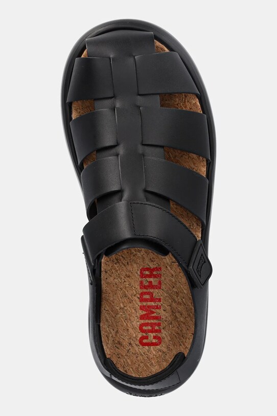 Шкіряні сандалі Camper Pelotas Flota Sandal чорний K100938.003