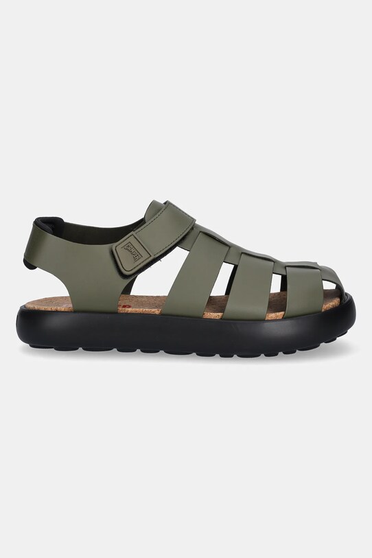 Кожаные сандалии Camper Pelotas Flota Sandal K100938.004 зелёный SS25