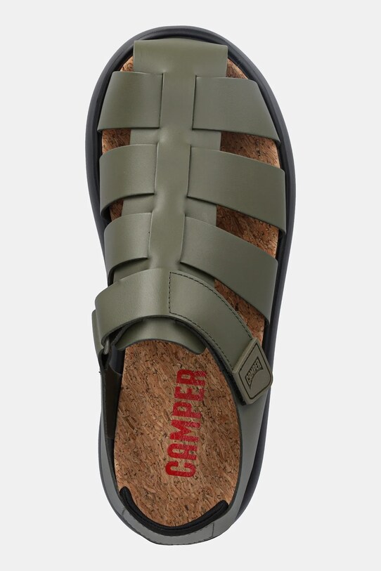 Кожаные сандалии Camper Pelotas Flota Sandal зелёный K100938.004