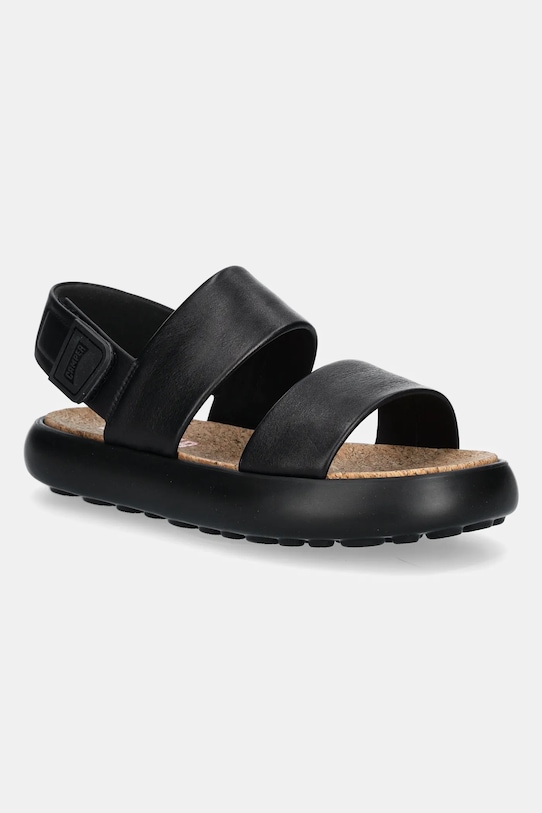Kožené sandály Camper Pelotas Flota Sandal textilní černá K101030.001