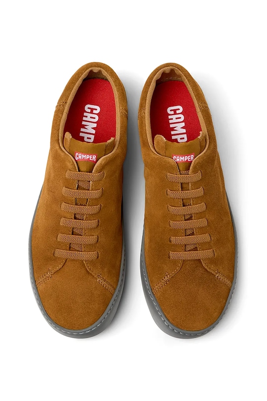 Nubukové tenisky Camper Peu Touring hnědá K100479.057