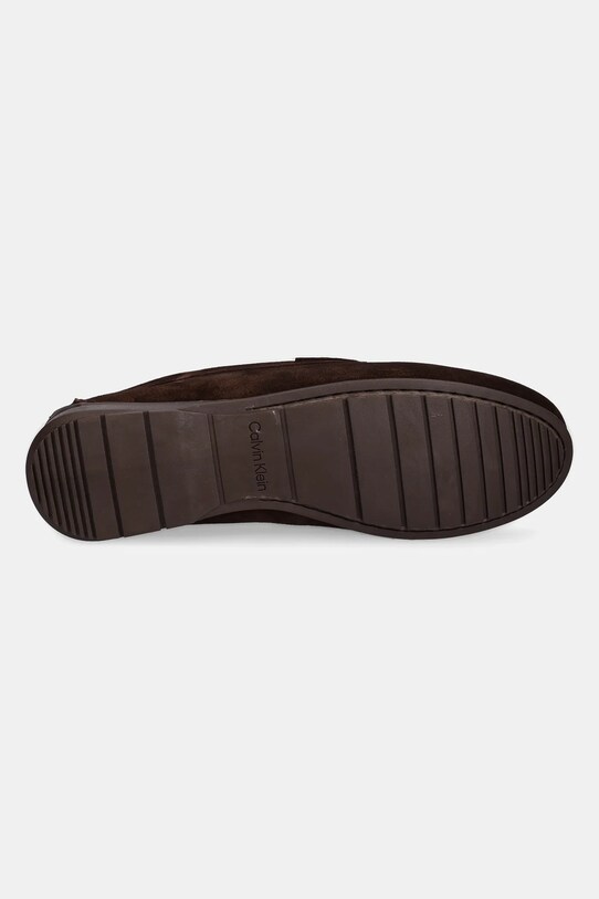 Calvin Klein mokasyny zamszowe DRIVER W/ NY BIT SUE HM0HM01759 brązowy