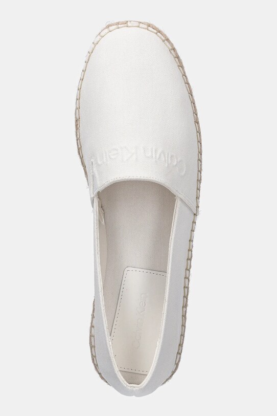 Calvin Klein espadrile ESPADRILLE CV LOGO alb HM0HM01808