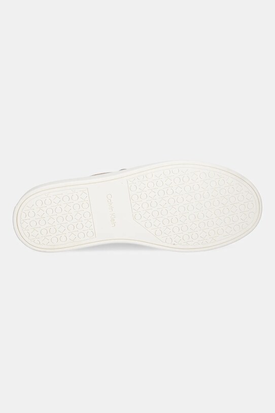 Calvin Klein mokasyny skórzane MOCCASIN LTH UNLINED HM0HM01813 beżowy