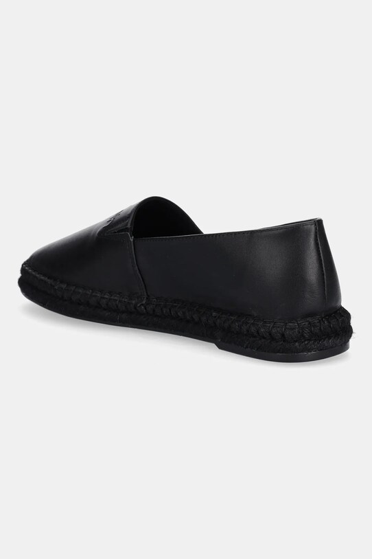 Обувки Кожени еспадрили Calvin Klein ESPADRILLE LTH HM0HM01882 черен