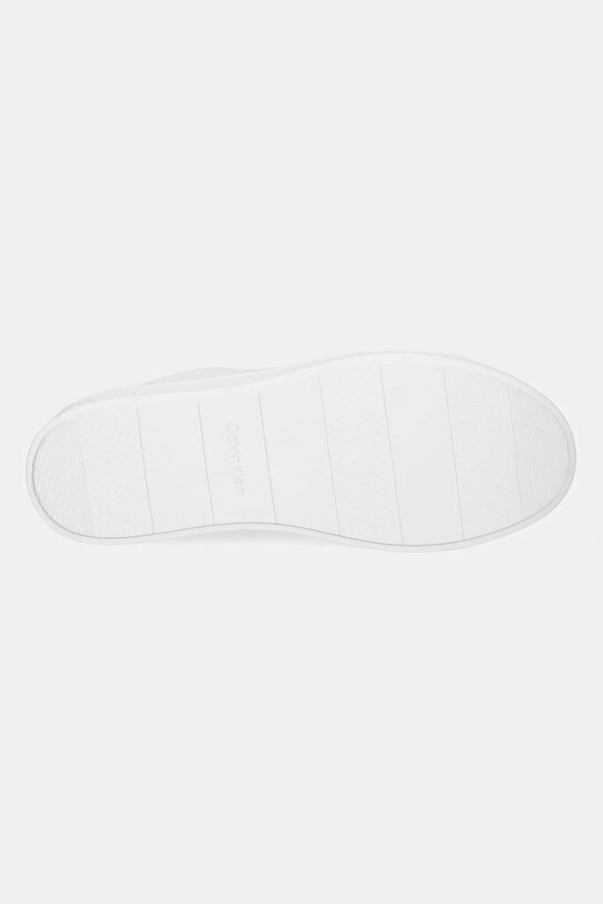 Calvin Klein sneakersy skórzane LOW TOP LACE UP NU HM0HM01758 biały