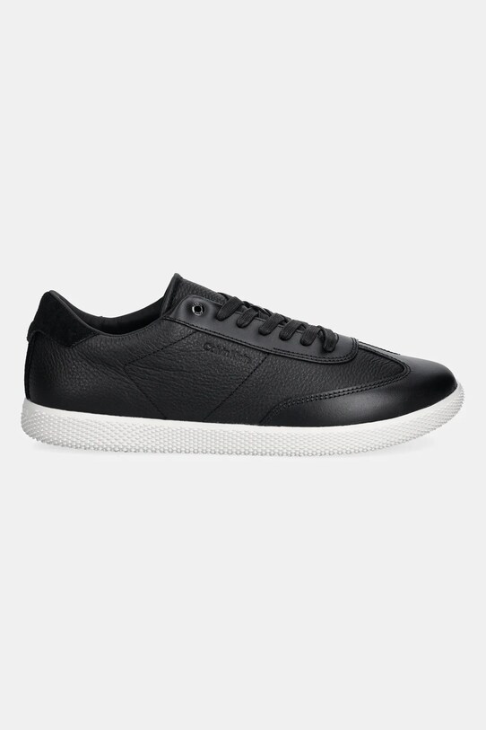 Kožené tenisky Calvin Klein LOW TOP LACE UP TMBL LTH HM0HM01803 čierna SS25