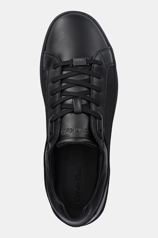 Calvin Klein sneakers LOW TOP LACE UP EYELET JAQ MONO negru HM0HM01815