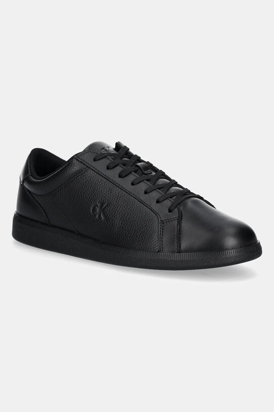 Кроссовки Calvin Klein Jeans LOW PROFILE CUPSOLE CM имитация натуральной кожи чёрный YM0YM01190