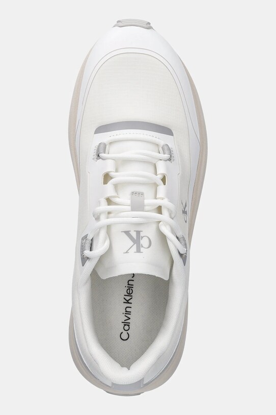 Sneakers boty Calvin Klein Jeans ATHLEISURE RUNNER TECH RIPSTOP bílá YM0YM01205